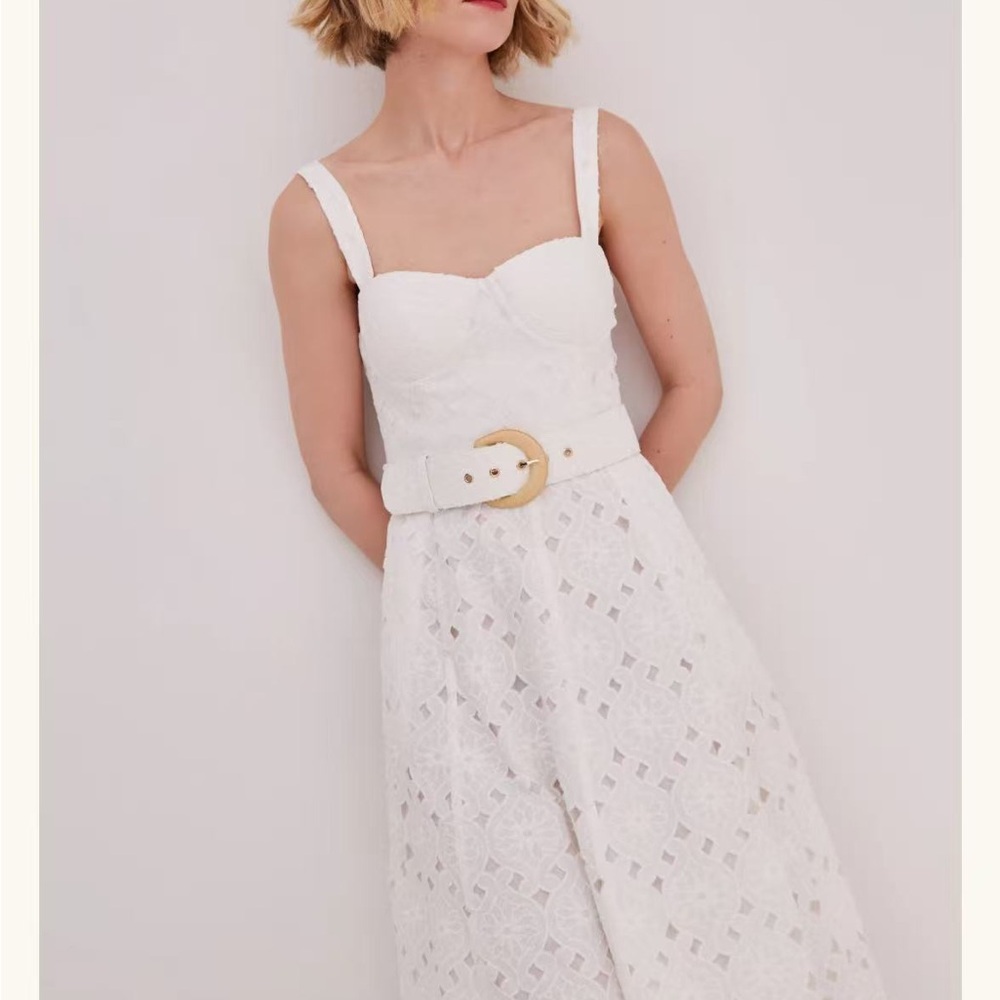 Cara Cara Calypso Dress White